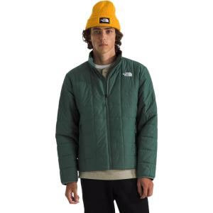 THE NORTH FACE Men’s Junction Insulated Jacket | Water Repellent Winter Coat With Synthetic Insulation & Zip Hand Pockets(Duck Green)