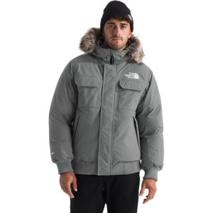 THE NORTH FACE Men’s McMurdo Bomber Jacket | Waterproof, Waterfowl Down Insulation, Hooded Jacket(Smoked Pearl)