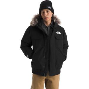 THE NORTH FACE Men’s McMurdo Bomber Jacket | Waterproof, Waterfowl Down Insulation, Hooded Jacket(Tnf Black/Tnf Black)