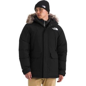 THE NORTH FACE Men’s McMurdo Parka Waterproof Winter Jacket, 600 Fill Waterfowl Down Insulation, Adjustable 3 Piece Hood(Tnf Black/Tnf Black)