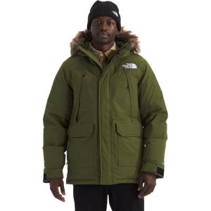 THE NORTH FACE Men’s McMurdo Parka Waterproof Winter Jacket, 600 Fill Waterfowl Down Insulation, Adjustable 3 Piece Hood(Woodland Green)