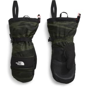 THE NORTH FACE Men’s Montana Ski Mitt | Touchscreen Compatible, Water & Wind Resistant, Adjustable Shockcord Hem(New Taupe Green Edge of Light Print)