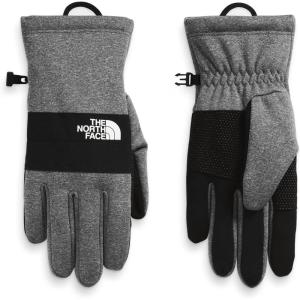 THE NORTH FACE Men’s Sierra Fleece Etip Glove | Touchscreen Compatible, Silicone Gripper Dots, Pairing Clip(Tnf Medium Grey Heather)
