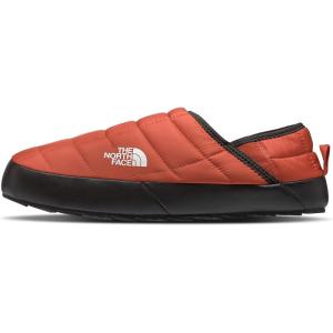 THE NORTH FACE Men’s Thermoball Traction Mule V Winter Shoe | Insulated & Water Repellent, Rubber Outsole(Burnt Ochre/Tnf White)