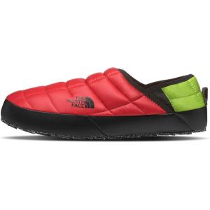 THE NORTH FACE Men’s Thermoball Traction Mule V Winter Shoe | Insulated & Water Repellent, Rubber Outsole(Horizon Red Tnf Black)