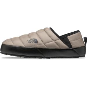 THE NORTH FACE Men’s Thermoball Traction Mule V Winter Shoe | Insulated & Water Repellent, Rubber Outsole(Mushroom Grey/Tnf Black)