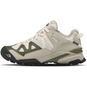 THE NORTH FACE Men’s Ultra 112 Waterproof Hiking Shoe | Ripstop Leather, Rubber Outsole With 5mm Lugs(Gardenia White/Sandstone)