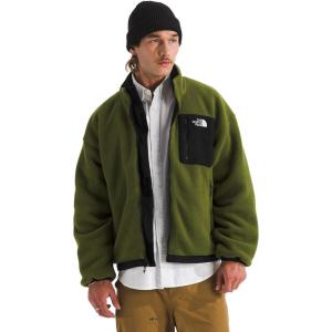 THE NORTH FACE Men’s Yumiori Reversible Jacket | Water & Wind Resistant Coat with Internal Cinch Cord, & Secure Zip Pockets(Tnf Black/Woodland Green)