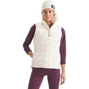 THE NORTH FACE Women’s Aconcagua 3 Insulated Vest | Wind Resistant, Water Repellent, 600 Fill Waterfowl Down Insulation(White Dune)