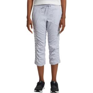 THE NORTH FACE Women’s Aphrodite 2.0 Capri | Moisture Wicking Jogger Pants, Water Repellent, UPF 40+, Rib Knit Waistband(Mystic Haze)