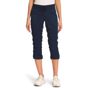 THE NORTH FACE Women’s Aphrodite 2.0 Capri | Moisture Wicking Jogger Pants, Water Repellent, UPF 40+, Rib Knit Waistband(Summit Navy)