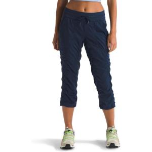 THE NORTH FACE Women’s Aphrodite 2.0 Capri | Moisture Wicking Jogger Pants, Water Repellent, UPF 40+, Rib Knit Waistband(Summit Navy-npf)