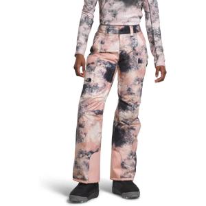 THE NORTH FACE Women’s Freedom Insulated Pant (Standard & Plus Size) | Waterproof for Snow Sports, Gaiters, Adjustable Waist(Pink Moss Faded Dye Camo Print)