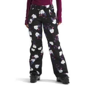 THE NORTH FACE Women’s Freedom Insulated Pant (Standard & Plus Size) | Waterproof for Snow Sports, Gaiters, Adjustable Waist(Tnf Black Winter Flowers Print)