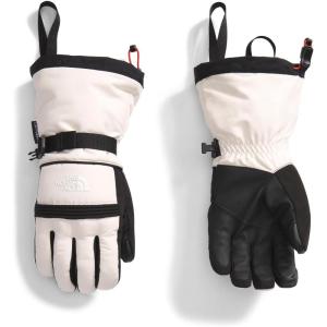 THE NORTH FACE Women’s Montana Ski Glove |Touchscreen Compatible, Water & Wind Resistant, Adjustable Shockcord Hem(White Dune)