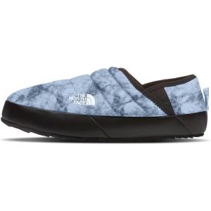 THE NORTH FACE Women’s Thermoball Traction Mule V Winter Shoe | Insulated & Water Repellent, Rubber Outsole(Beta Blue Dye Texture Print Tnf Black)