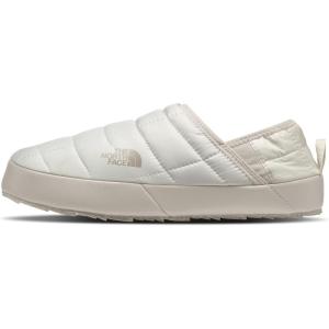 THE NORTH FACE Women’s Thermoball Traction Mule V Winter Shoe | Insulated & Water Repellent, Rubber Outsole(Gardenia White/Silver Grey)