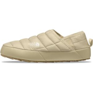 THE NORTH FACE Women’s Thermoball Traction Mule V Winter Shoe | Insulated & Water Repellent, Rubber Outsole(Gravel/White Dune)