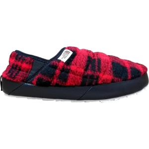 THE NORTH FACE Women’s Thermoball Traction Mule V Winter Shoe | Insulated & Water Repellent, Rubber Outsole(Red Chequered Black)