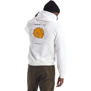THE NORTH FACE mens Evolution Sketch Logo Hoodie | 2 Piece Hood With Adjustable Drawcord, Kangaroo Hand Pocket(Tnf White)