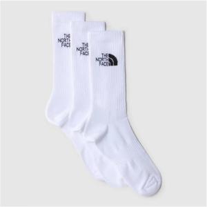 THE NORTH FACE mens Multisport Cush Crew Sock(Tnf White)