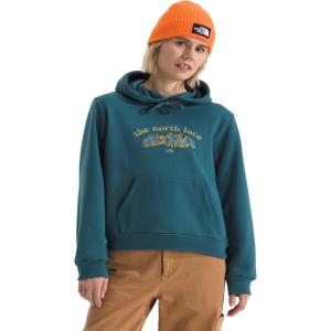 THE NORTH FACE womens Evolution Retro Growth Hoodie | 2 Piece Hood With Drawcord, Kangaroo Hand Pocket, Graphic Design(Space)
