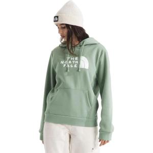 THE NORTH FACE womens Evolution Sketch Logo Half Dome Hoodie | Hood With Adjustable Drawcord, Kangaroo Hand Pocket(Slate Moss)
