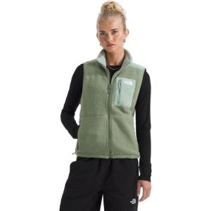 THE North Face Women’s Yumiori Vest | Lightweight Fleece Zip Up with Stretch Fabric, Inner Cinch Cord & Secure Zip Pockets(Bark Mist/Slate Moss)