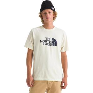 The North FACE Mens Evolution Sun Halos Half Dome Short-Sleeve Tee(White Dune)