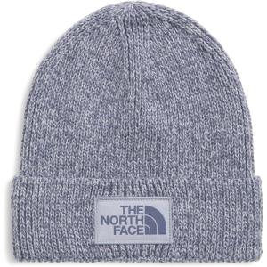 The North FACE Unisex-Adult TNF Logo Box Cuffed Beanie(Blue Flax Dark Heather/Twilight Galaxy)