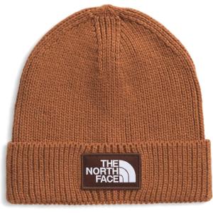 The North FACE Unisex-Adult TNF Logo Box Cuffed Beanie(Burnt Umber/Dark Oak)