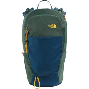 The North Face Basin 18 Liter Technical Daypack with Rain Cover | Unisex Backpack, Sternum Strap, Hiking Pole Attachment, Stash Pocket, Duck Green/Shady Blue, One Size(Duck Green/Shady Blue)