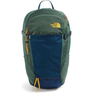 The North Face Basin 24 Liter Technical Daypack with Rain Cover | Unisex Backpack, Hipbelt, Hiking Pole Attachment, Compression Straps, Duck Green/Shady Blue, One Size(Duck Green/Shady Blue)