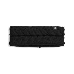 The North Face Kids’ Oh Mega Headband | Winter Ear Warmer with Soft Cable Knit Texture & Fleece Lining, Slate Moss, One Size(Tnf Black)