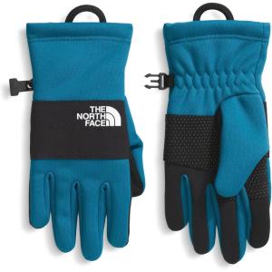 The North Face Kids’ Sierra Fleece Etip Glove | Touchscreen Compatible, Silicone Gripper Dots, Pairing Clip(Dusk Blue)