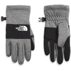 The North Face Kids’ Sierra Fleece Etip Glove | Touchscreen Compatible, Silicone Gripper Dots, Pairing Clip(Tnf Medium Grey Heather)