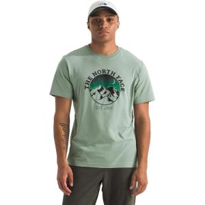 The North Face Mens Evolution Mountain Woods Short-Sleeve Tee(Slate Moss)