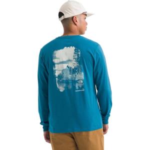The North Face Mens Evolution Nature Exposure Long-Sleeve Tee(Dusk Blue)