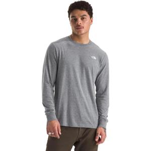 The North Face Mens Evolution Simple Dome Long-Sleeve Tee(Tnf Mid Grey Heather)