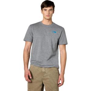 The North Face Mens Evolution Sky Cloud Short-Sleeve Tee | Cotton Shirt with a Graphic Design, Set-in Sleeves, Ribbed Collar(Tnf Mid Grey Heather)