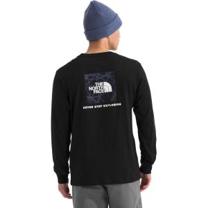 The North Face Mens Evolution Sun Halos Box NSE Long-Sleeve Tee(Tnf Black)