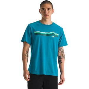 The North Face Mens Evolution Tequila Sunrise Short-Sleeve Tee(Dusk Blue)