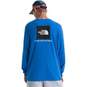 The North Face Mens Long Sleeve Box NSE Tee(Hero Blue)