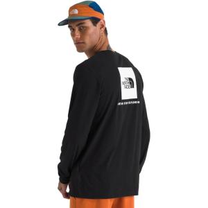 The North Face Mens Long Sleeve Box NSE Tee(Tnf Black/Tnf White)
