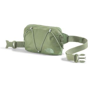 The North Face Terra Lumbar Hiking Hip Pack | 1 Liter Storage Belt Bag, Water Repellent Finish, Adjustable Strap, Secure Zip Pockets(Bark Mist/Slate Moss)