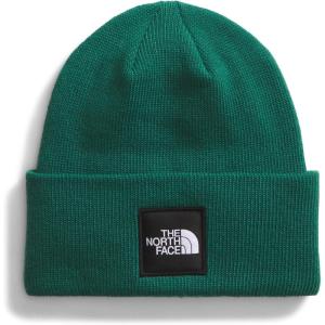 The North Face Unisex-Adult Big Box Beanie | Oversize Box Logo Patch, Deep Fit, Cuffed Design, Sustainable Fabric(Evergreen)