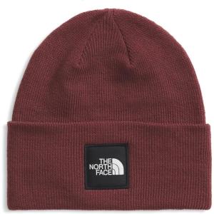 The North Face Unisex-Adult Big Box Beanie | Oversize Box Logo Patch, Deep Fit, Cuffed Design, Sustainable Fabric(Sumac)