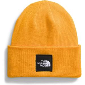 The North Face Unisex-Adult Big Box Beanie | Oversize Box Logo Patch, Deep Fit, Cuffed Design, Sustainable Fabric(Summit Gold)