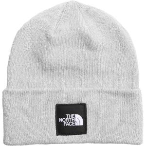 The North Face Unisex-Adult Big Box Beanie | Oversize Box Logo Patch, Deep Fit, Cuffed Design, Sustainable Fabric(Tnf Light Grey Heather)