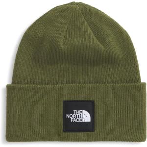 The North Face Unisex-Adult Big Box Beanie | Oversize Box Logo Patch, Deep Fit, Cuffed Design, Sustainable Fabric(Woodland Green)